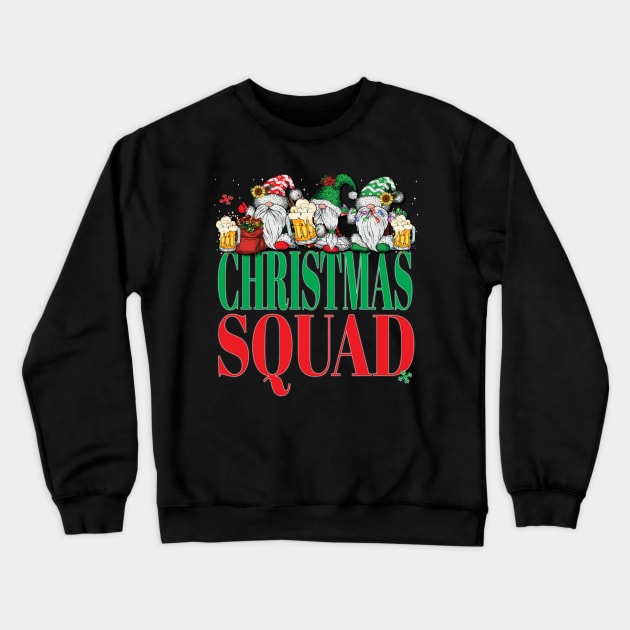 Christmas Squad Friend Family Group Matching Christmas Party Crewneck Sweatshirt by Envision Styles